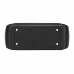 Toteza Black Leather Top Handle Handbag - Image 4