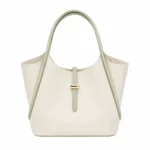 Toteza Women's Ivory Leather Everyday Tote Handbag