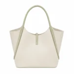 Toteza Women's Ivory Leather Everyday Tote Handbag - Image 2