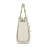 Toteza Women's Ivory Leather Everyday Tote Handbag - Image 3