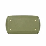 Toteza Women's Olive Green Leather Tote Handbag - Image 4